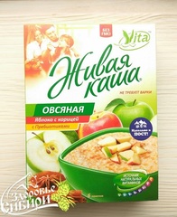 Картинка Vita Живая каша овсяная яблоко