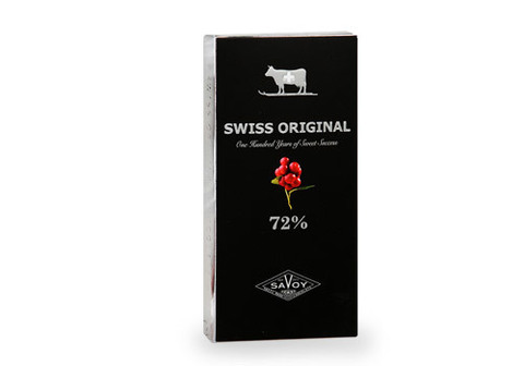 Горький шоколад с кусочками клюквы  Swiss Original, 100г