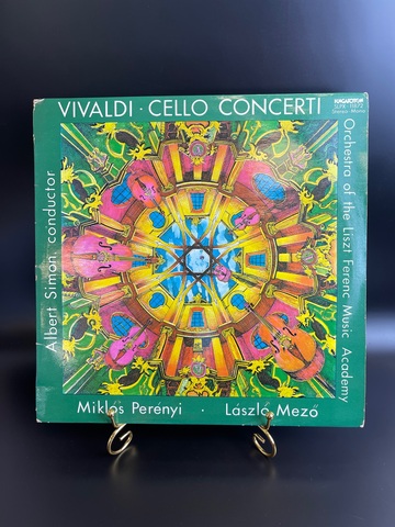 Antonio Vivaldi виниловая пластинка 12 дюймов LP Gordonkaversenyek Cello Concerti, Made in Hungary 1987 год Hangapoton. Антонио Вивальди пластинка, Венгрия, имеюся следы использования и незначительно поврежден керай пластинки