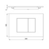 Almar E330001.GO WC PLATE Клавиша смыва, совместима с моделями GEBERIT SIGMA 8 / UP720 и SIGMA12 / UP320, а также с моделью TECE BOX-8 Co, цвет Polished PVD Gold