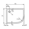 Душевой поддон 90х120 см Huppe Purano 202146.055