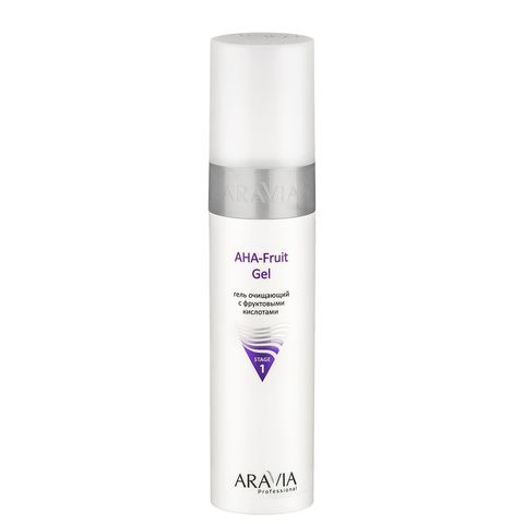 Гель очищающий с фруктовыми кислотами AHA Fruit Gel, 250 мл, ARAVIA Professional
