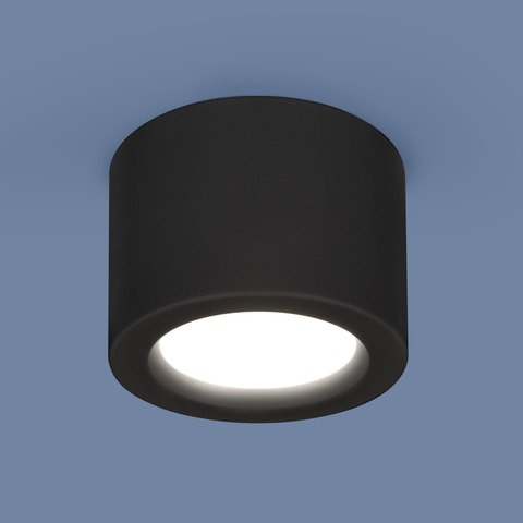 Накладной потолочный светодиодный светильник Elektrostandard DLR026 6W черный матовый
