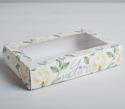 Коробка складная Flowers, 20 × 12 × 4 см