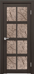 Межкомнатная дверь К-8 / Цвет тон Грей / Остекление "Гранит бронза" / Двери Верда