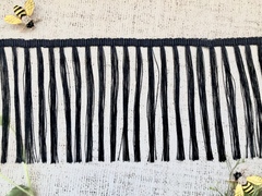 Тесьма текстиль бахрома, ш. 10 см, тёмно-синий