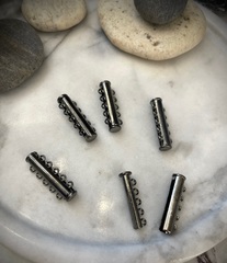 Многоуровневый магнитный замок - gunmetal - 5 колец - 30мм
