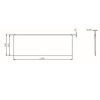 Am.Pm W94A-170-070W-P1 X-Joy панель фронтальная для ванны 170х70
