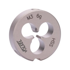 Плашка М 3,0х0,5 DINEN22568 HSSE 6g 20х5мм Volkel 57426