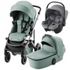 Комплект 3в1 коляска Smile 5Z, Jade Green + BABY-SAFE CORE Frost Grey