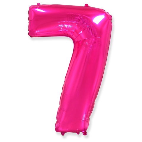 Цифра «7» фуксия