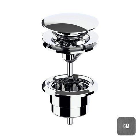 Almar E094000.GM Almar Донный клапан 1"1/4 для раковины, цвет оружейный металл брашированный PVD