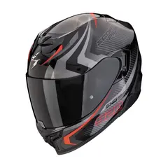 Мотошлем Scorpion EXO-520 Evo Air Terra, чёрный/серебристый/красный