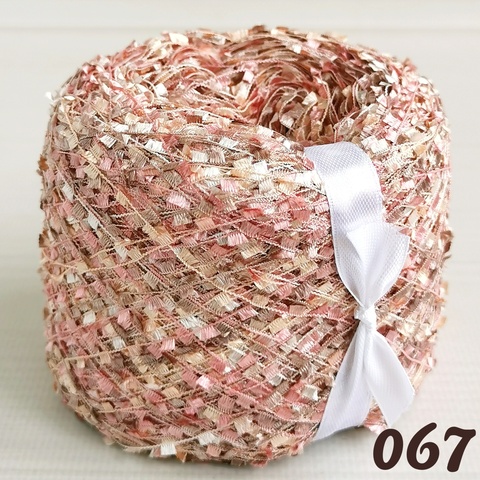 Пряжа бобинная фантазийная Реснички, 067 Мультиколор