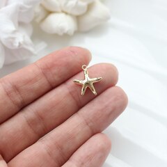 Подвеска Морская звезда 16*14 мм, позолота, П215