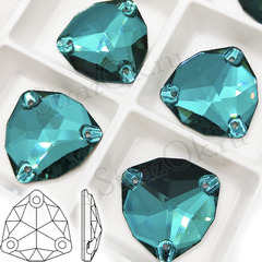 Стразы пришивные Trilliant Dark Aquamarine - темно-аквамариновые купить оптом