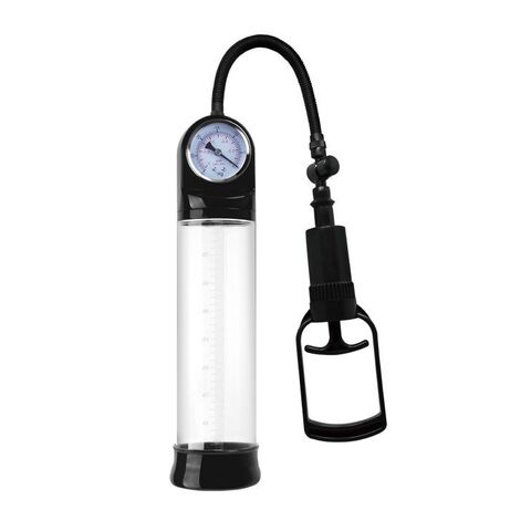 Вакуумная помпа с манометром Penis Pump - Baile Pretty Love BM-010088PL