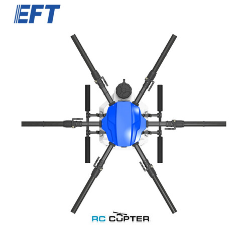 Рама сельскохозяйственного гексакоптера EFT-E616P aerops дрон распылитель (40*380mm, AS150, Pneumatic Connector Outlet 8mm, white)