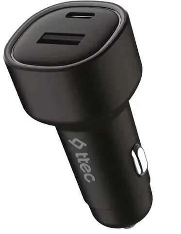 Автозарядка TTEC SmartCharger Duo PD 83W Car Fast Charger USB-C + USB-A, черный