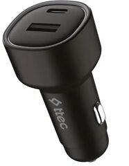 Автозарядка TTEC SmartCharger Duo PD 83W Car Fast Charger USB-C + USB-A, черный