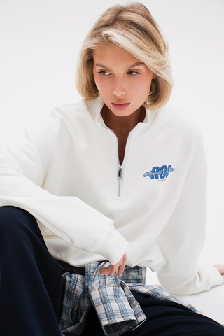 Свитшот ZIPPER ROD CREAM