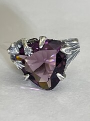 Лягушка  (кольцо из серебра)