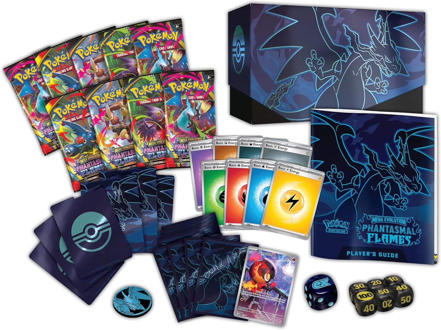 【未開封】ポケモンセンター限定版 Phantasmal Flames ETB Набор карточек Pokemon TCG: Mega Evolution Elite Trainer Box