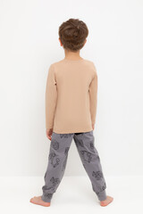 пижама  для мальчика  К 1606/кунжут,дорожная техника