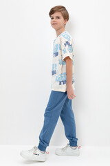 брюки  для мальчика  К 400563-1/синяя волна