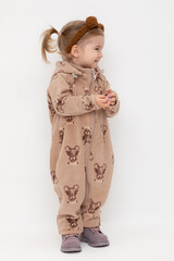 комбинезон  для девочки  ФЛ 60000/лунный свет,милые мишки