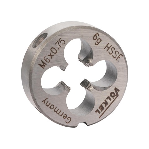 Плашка М 6,0х0,75 DINEN22568 HSSE 6g 20х7мм Volkel 56418