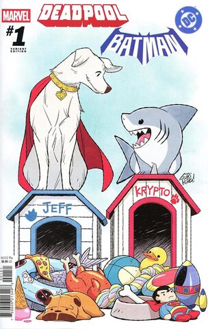 Marvel/DC Deadpool Batman #1 (Cover E) (Jeff The Land Shark & Krypto Cover)