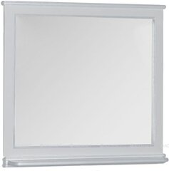 Aquanet 180149 Компл.2 - Зеркало Валенса 110 цв.белый краколет/серебро (180149) фото