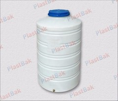 Емкость пищевая вертикальная Пластбак 500 л. Вертикальная (74x74x130см;белый) - арт.556211