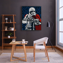 Большой набор для творчества Wanju pixel ART картина мозаика пиксель арт - Имперский штурмовик Звездные Войны Star Wars Imperial Stormtroopers 5642 детали