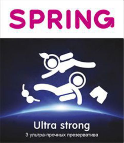 Ультрапрочные презервативы SPRING ULTRA STRONG - 3 шт. - SPRING SPRING ULTRA STRONG №3