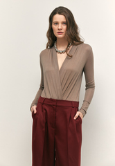 Боди с драпировкой