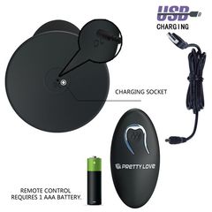 Анальная пробка с вибрацией и пультом управления Remote Control Vibrating Plug - 11 см. - 