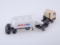 MAZ-5432 beige with semitrailer ASP-25 1:43 AutoHistory