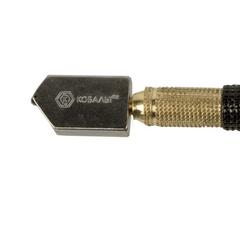 Стеклорез КОБАЛЬТ 1-роликовый, металлическая рукоятка, масляный , 2-8 мм, 5000 м, блистер (911-123)