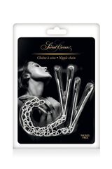 Регулируемые зажимы для сосков Sweet Caress Nipple Chain - 