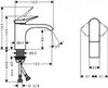 Hansgrohe Vivenis 75010700 Смеситель для раковины (белый матовый)