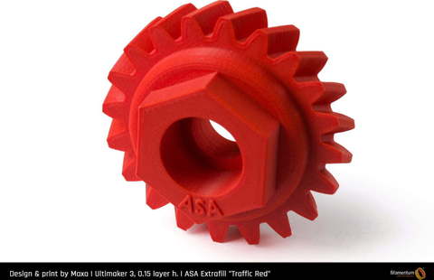 Пластик для 3D-принтера Fillamentum ASA Extrafill Traffic Red