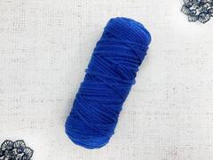 Шнур хлопковый без сердечника, d 3 мм, синий