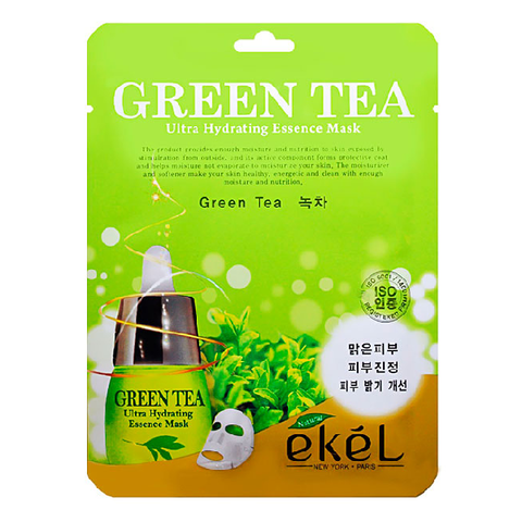 Тканевая маска для лица EKEL Green Tea Ultra Hydrating Essence Mask, 25 мл