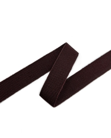 Репсовая лента , цвет: бордово-шоколадный, ширина: 15 мм