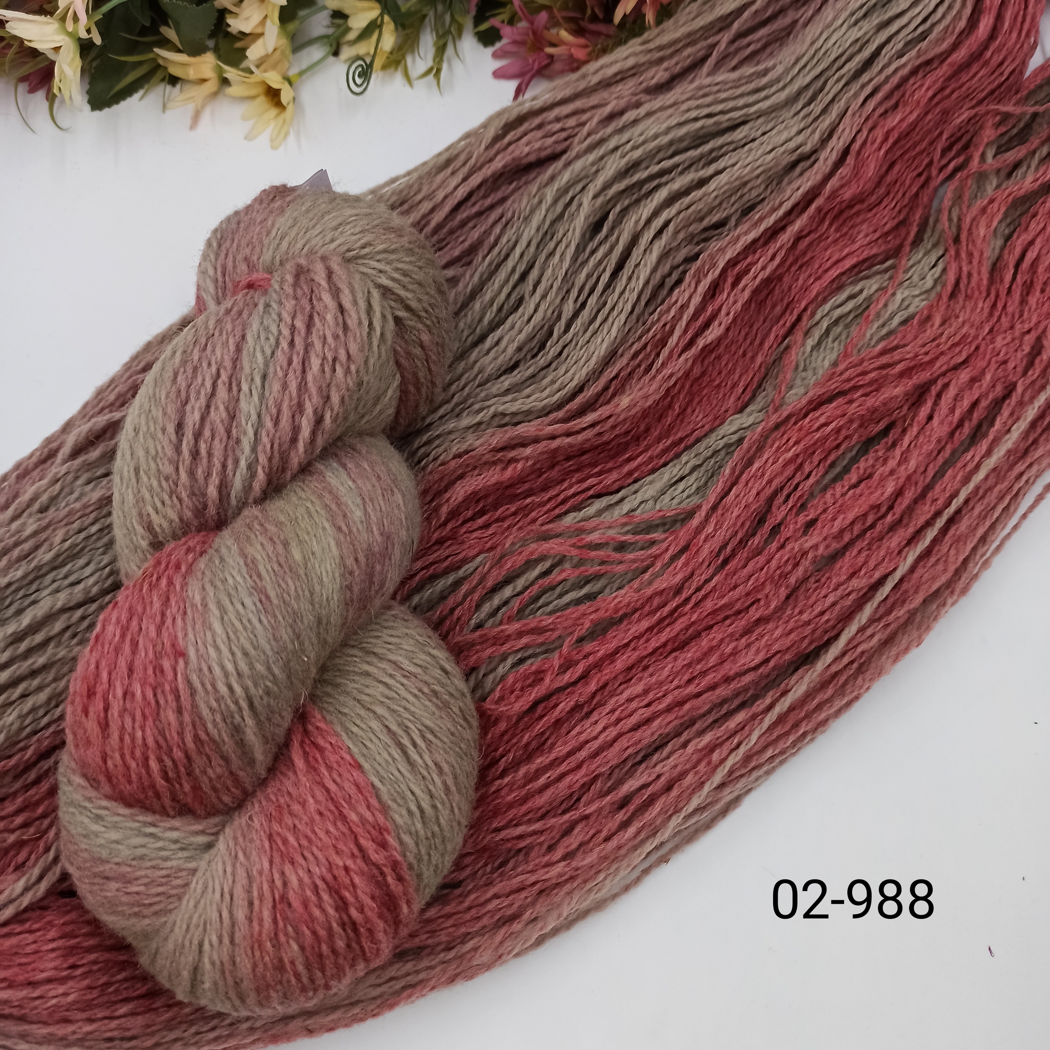 Дундага 6/2 шерсть секционного окрашивания 02-988