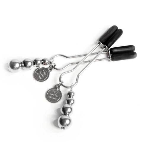 Металлические зажимы на соски Adjustable Nipple Clamps - Fifty Shades of Grey Fifty Shades of Grey FS-40186