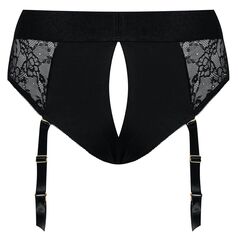 Черные трусики для насадок Diva Lingerie Harness - size S - 