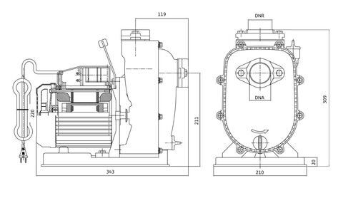 Купить Wilo-PU-S400E Самовсасывающий дренажный насос недорого со склада в Хабаровске, Якутске, Владивостоке, Южно-Сахалинске, Благовещенске